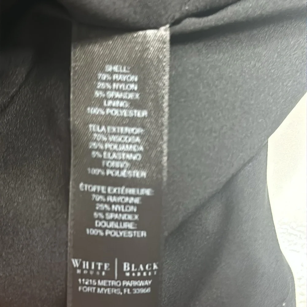 WHBM Black Women's Straight Pencil Skirt Size 12 - Picture 5 of 5
